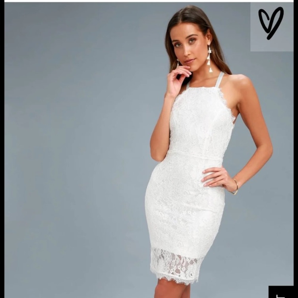 Lulus lace dress small